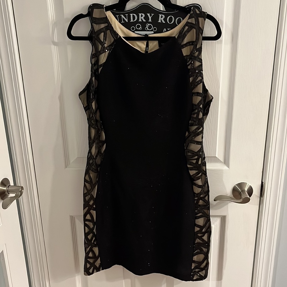 A Teeze Me (Macy’s) Black Sparkly Body Con Dress